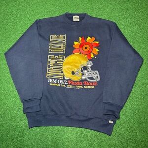 Notre Dame Irish Football Vintage Tultex 90s Large College Sweatshirt 22x28